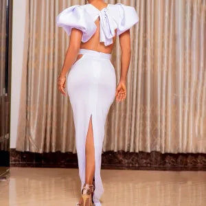 Nora Maxi Lace Up Dress