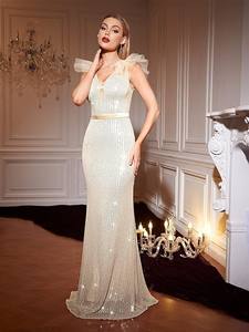 Mila V Neck Fishtail Dress